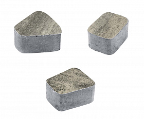 Тротуарная плитка Выбор Классико Листопад Б.2.КО.6 60 мм Антрацит