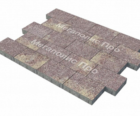 Тротуарная плитка Фабрика Готика Картано Гранде 300х200х60 мм Сансет FINO