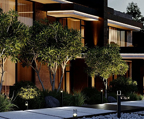 Уличный светильник Elektrostandard Hidden 35166/F черный