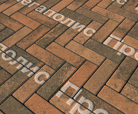 Тротуарная плитка Выбор Паркет Б.4.П.6 Листопад Мустанг