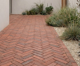 Клинкерная брусчатка ЛСР Оксфорд Лонг 250х80х50 мм, умбра