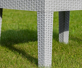 Обеденный комплект Lana S Royal Family из пластика, цвет светло-серый