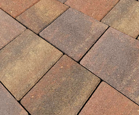 Тротуарная плитка Нобетек Новый город 1НГ6Ф Колормикс №27 Карамель