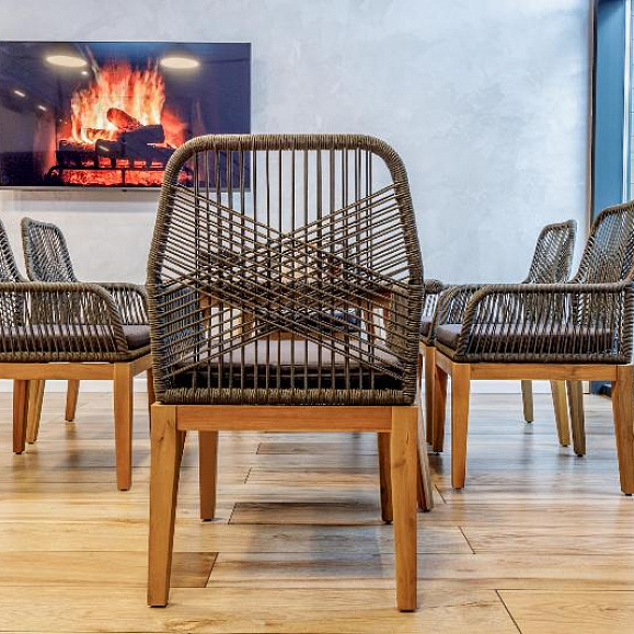 Обеденное кресло Chloe Royal Family из дерева, цвет серый фото 5