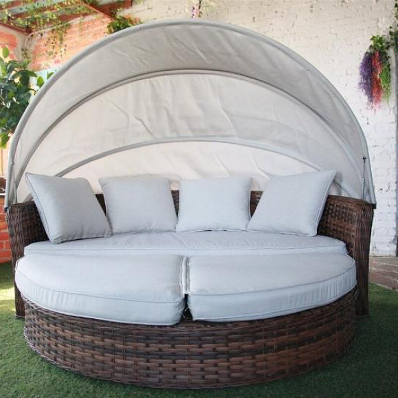 Диван-трансформер Violetta Royal Family из искусственного ротанга, цвет коричневый фото 1