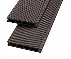 Террасная доска Экодэк Брайт Вельвет Шале, цвет Шоколад