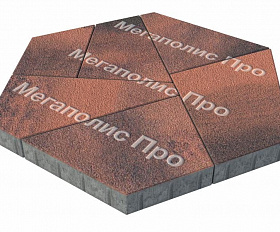 Тротуарная плитка Выбор Оригами Б.4.Фсм.8 80 мм Листопад Гранит Клинкер