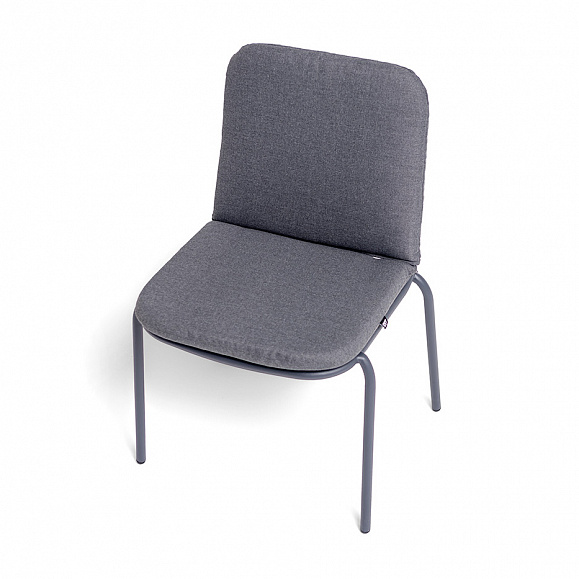 Кастелло стул из стали темно-серый (RAL7024) муар, ткань темно-серая 027 фото 4