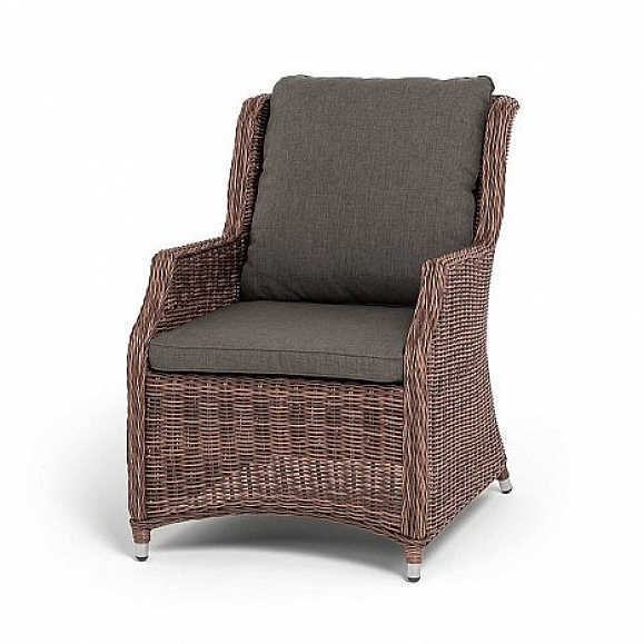 Плетеный Неаполь 4SIS стул из искусственного ротанга, цвет коричневый фото 1