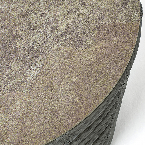 Валенсия журнальный столик из искусственного ротанга, цвет серый фото 6