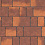 Тротуарная плитка Каменный Век Старый город ColorMix 60 мм. Коричнево-оранжевый