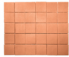Тротуарная плитка Лидер 40 Квадрат 200х200х60 мм Оранжевый