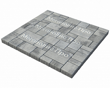 Тротуарная плитка Выбор Мюнхен Б.2. Фсм.6 60 мм Искусственный камень Шунгит