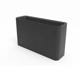 Кашпо Berkano Vittorio 53 DB Black Granite