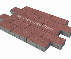 Тротуарная плитка Фабрика Готика Картано 300х150х60 мм Сильвер 9