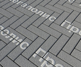 Тротуарная плитка Выбор Паркет Б.4.П.6 Серый Гранит