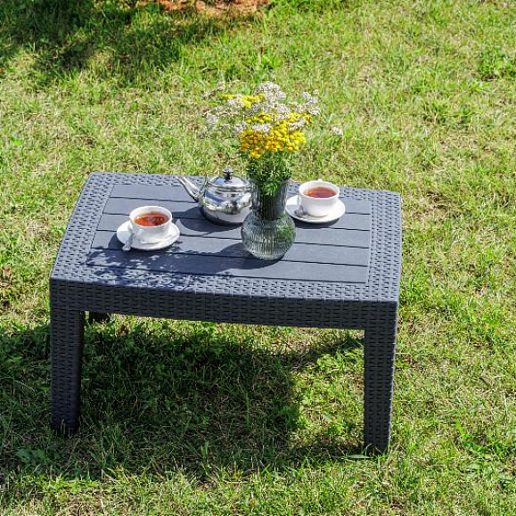 Лаунж стол Lana Royal Family из пластика, цвет графит фото 1