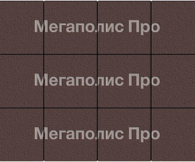 Тротуарные плиты Выбор Квадрат Б.1.К.8 300х300х80 мм Гранит Коричневый