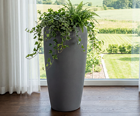 Кашпо TERRAFAKTURA Альто D38(44)х80 Арктик Грей