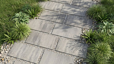 Какие тротуарные плиты выбрать для пошаговых дорожек: размеры плит, материалы и примеры