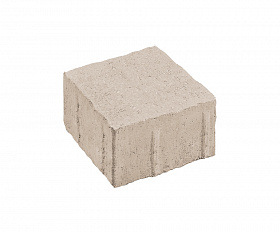 Тротуарная плитка Нобетек квадрат Антик 3К8Ф 140x140x80 мм песочная