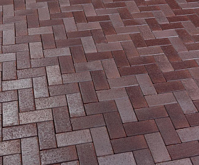 Тротуарная клинкерная брусчатка Feldhaus Klinker 409 gala ferrum 200*100*40мм