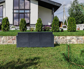 Диван трехместный Lana Royal Family из пластика, цвет графит