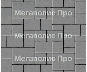 Тротуарная плитка Выбор Мюнхен Б.2. Фсм.6 60 мм Стандарт Серый