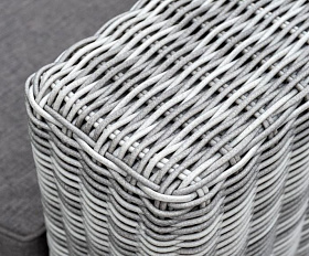 Диван трехместный Боно 4SIS из искусственного ротанга, цвет серый