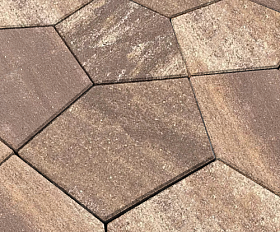 Тротуарная плитка Нобетек Квинта 3П8Ф Колормикс №30 Арабика