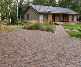 Клинкерная брусчатка ЛСР Гамбург бордо 200х100х50 мм, коричневый