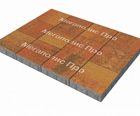 Тротуарные плиты Выбор Квадрат Б.1.К.8 300х300х80 мм Листопад Гранит Арабская ночь