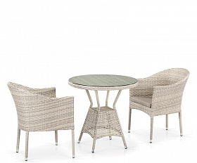 Комплект плетеной мебели T705ANT/Y350-W85 2Pcs Latte