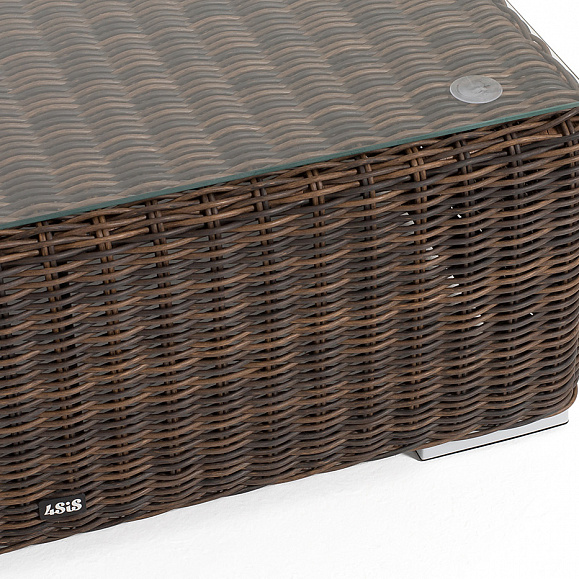 Капри журнальный столик плетеный, цвет коричневый фото 5