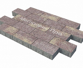 Тротуарная плитка Фабрика Готика Картано 300х150х80 мм Сансет FINERRO