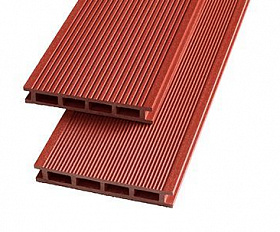 Террасная доска Экодэк Брайт Вельвет Кантри, цвет Терракот