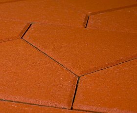 Тротуарная плитка Braer Тиара 60 мм Красный