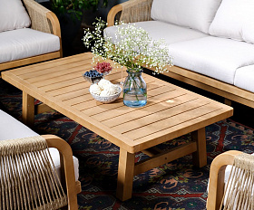 Стол садовый кофейный из акации RIMINI Joygarden