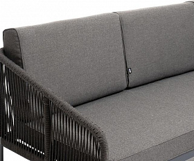 Лаунж-зона модульная Канны 4SIS из роупа (веревки), цвет темно-серый