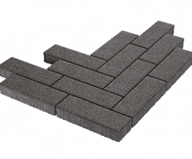 Тротуарная плитка Stellard Паркет 450x150x80 мм Дымчатый кварц