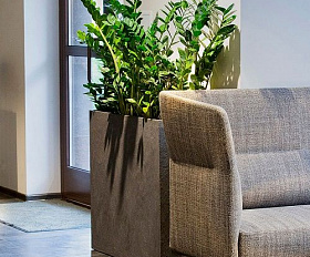 Кашпо Concretika Cylinder D50 H65 Premium Grey