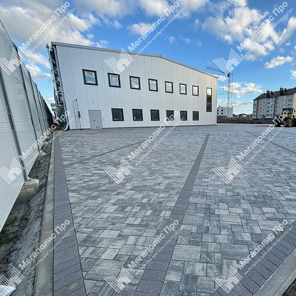Тротуарная плитка 342 Механический завод Бавария ColorMix 60мм Арктика фото 7