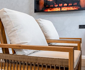 Обеденный комплект Grand Michelle с диваном Royal Family из дерева, цвет бежевый