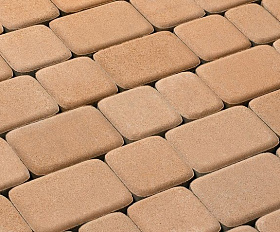 Тротуарная плитка 342 механический завод Классика 60 мм Бежевый