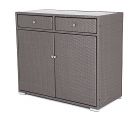 Мальта тумба плетеная из искусственного ротанга, цвет графит