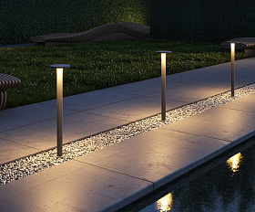 Ландшафтный светильник Wald Maytoni O420FL-L12GF1 цвет Графит