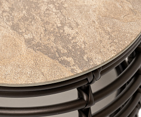 Ницца журнальный столик из искусственного ротанга, цвет бронзовый