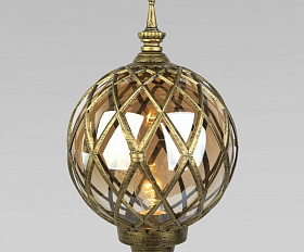 Уличный светильник Elektrostandard Sirius F IP44 черное золото