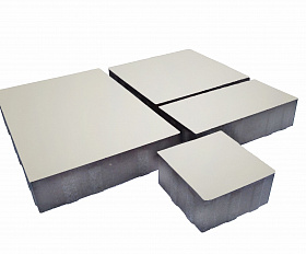 Тротуарная плитка Лидер 40 Новый Город 80 мм Белый