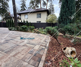 Тротуарная плитка Выбор Грандо Б.9.Фсм.6 60 мм Листопад Песчаник